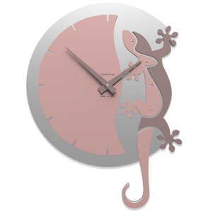 Callea design geko orologio moderno da parete legno rosa chiaro
