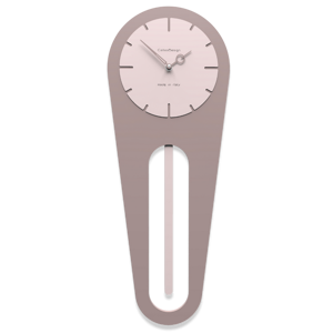 Callea design sally orologio moderno a pendolo da parete legno grigio prugna