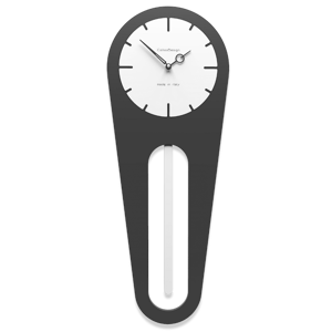 Callea design sally orologio moderno a pendolo da parete legno nero