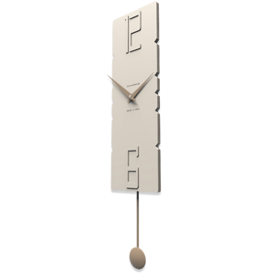 Callea design rock legno colore lino orologio a pendolo moderno da parete