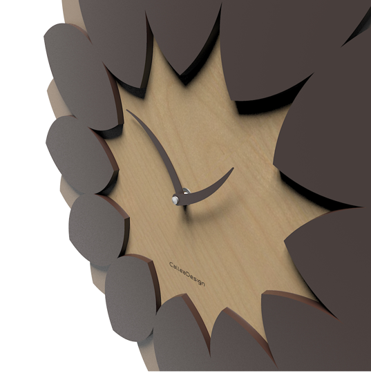 Orologio a pendolo da parete design moderno legno colore cioccolato