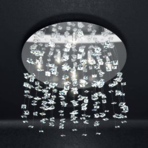 Plafoniera di cristallo per soggiorno toplight flare