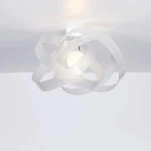Plafoniera da soffitto per cucina 56cm materiale plastico trasparente