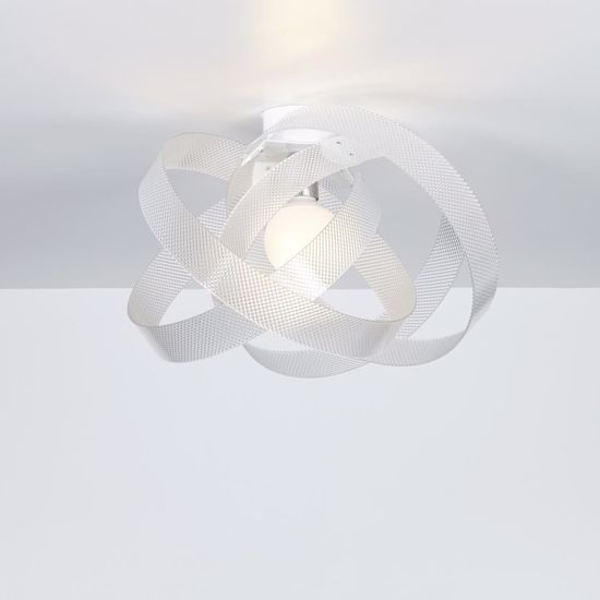 Plafoniera da soffitto per cucina 56cm materiale plastico trasparente