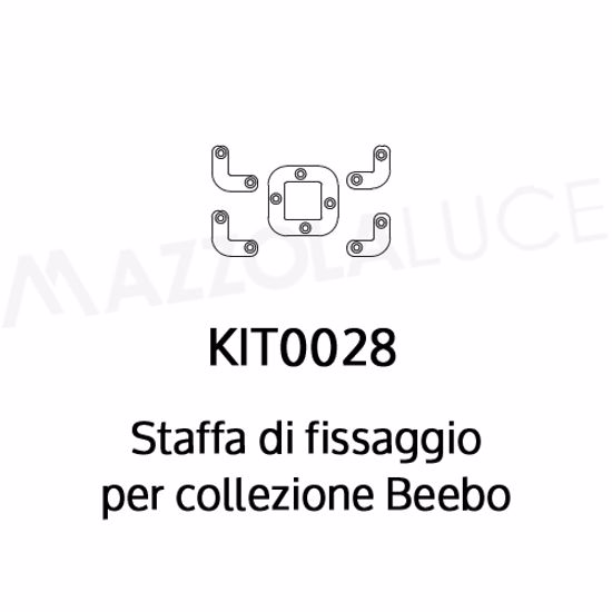 Linea light beebo staffa di fissaggio per installazione modulare