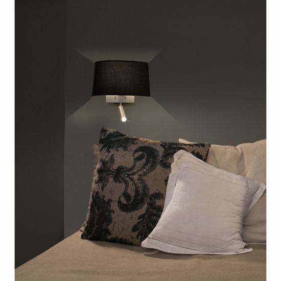 Applique lampada a parete per camera da letto moderna due luci con interruttore