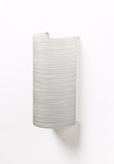 Lampada da parete per interni bianco perla con decoro fili