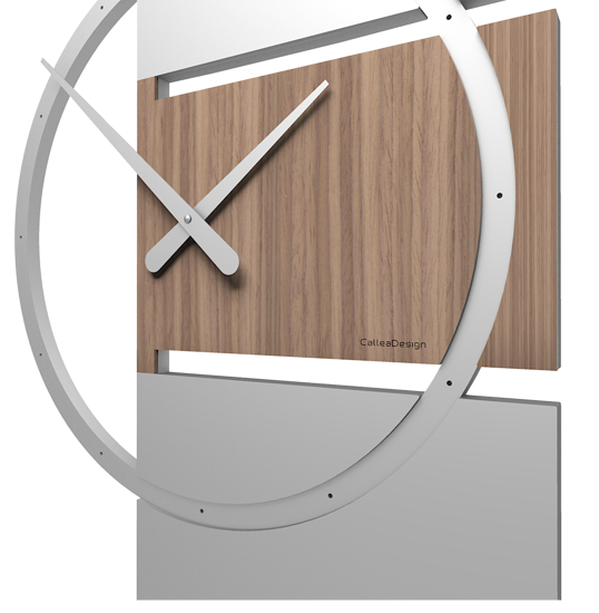 Callea design adam orologio da parete moderno legno noce canaletto