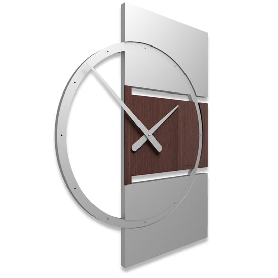 Callea design adam orologio da parete moderno legno rovere wengé