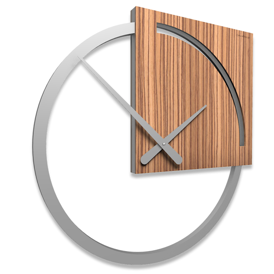 Karl orologio da parete moderno legno zingana grigio