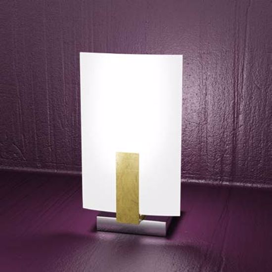 Lampada da comodino camera da letto legno foglia oro top light wood