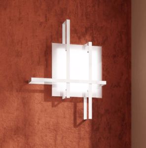 Toplight cross lampada soffitto medium bianca design