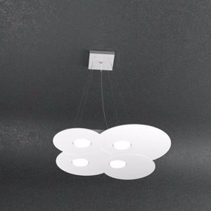 Lampadario bianco design per cucina 4 lampadine led toplight cloud