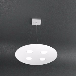 Top light cloud lampadario per cucina rotondo metallo bianco 4 luci led