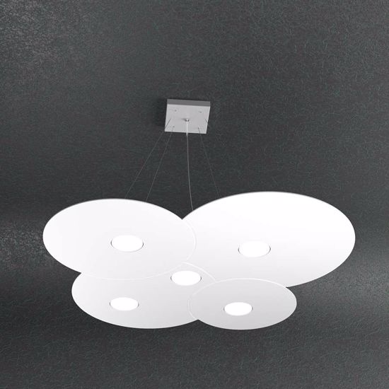 Top light cloud lampadario moderno bianco 5 luci gx53 led per soggiorno