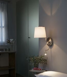 Applique per camera da letto moderna doppia luce con iterruttore
