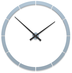 Giotto callea design orologio componibile adesivo 100cm da parete legno colore azzurro