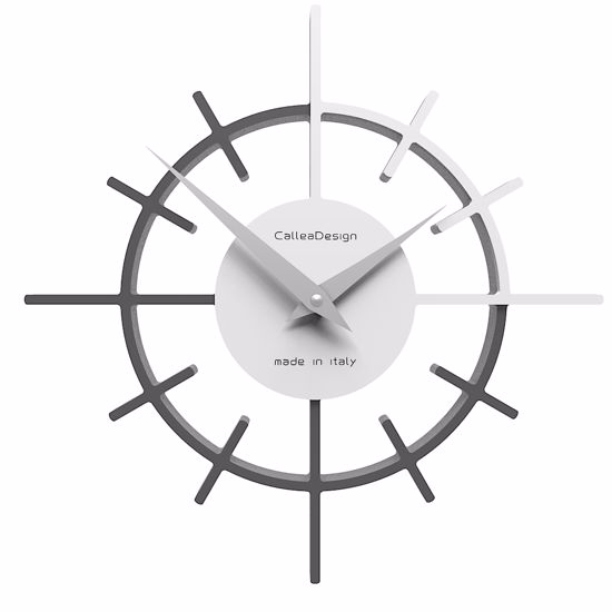 Crosshair orologio da parete moderno legno grigio quarzo