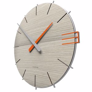 Callea design  mike orologio da parete moderno legno rovere breeze