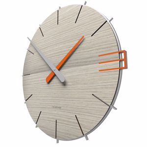 Orologio da Parete Moderno e Rotondo dal Design in Legno Decorato - Armonio