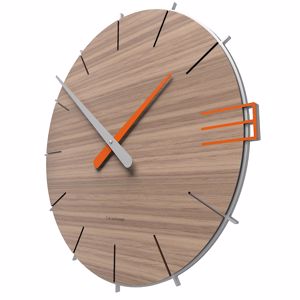 Callea design mike orologio da parete moderno legno noce canaletto