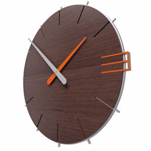 Orologio da parete moderno legno rovere wenge per ufficio