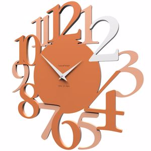 Callea design russell orologio da parete moderno legno colore terracotta