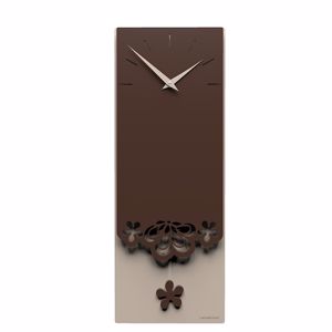 Callea design merletto orologio a pendolo da parete moderno cioccolato