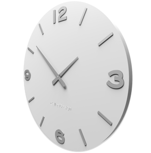 Callea design smarty orologio da parete moderno rotondo legno bianco grigio