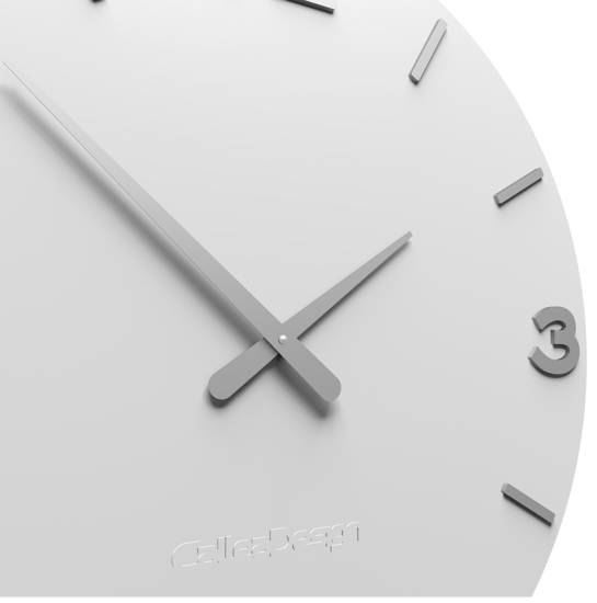 Callea design smarty orologio da parete moderno rotondo legno bianco grigio