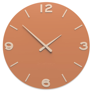 Callea design orologio moderno da parete smarty legno colore terracotta