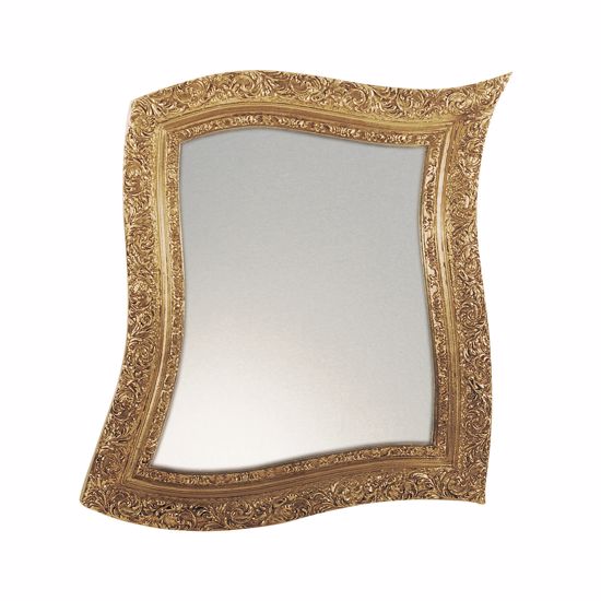 Specchio da parete classico corinice oro per ingresso