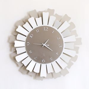 Orologio da parete moderno metallo sabbia bianco