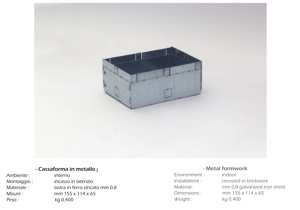 Isyluce cassaforma in metallo per segnapasso 822 quadrato in gesso per muratura