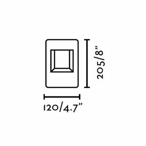 Lampione da esterno led 8w 3000k ip54 moderno alluminio e policarbonato opale