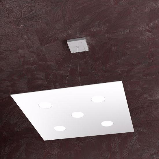 Top light area lampadario per soggiorno moderno quadrato led 5 luci
