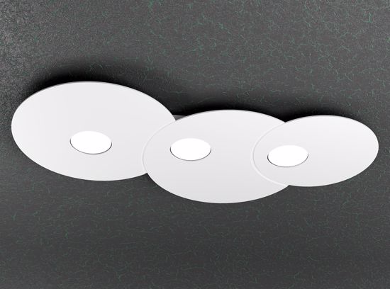 Plafoniera led design bianca per cucina moderna toplight cloud