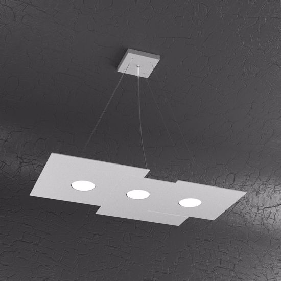 Top light plate lampadario led grigio design da soggiorno