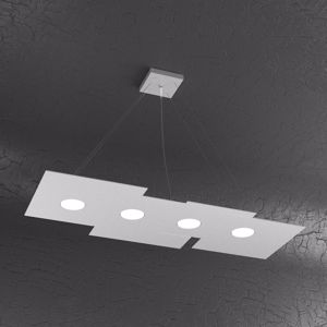 Toplight plate lampadario per cucina moderno gx53 led grigio design squadrato