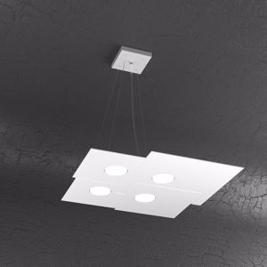 Toplight lampadario led per cucina plate bianco design