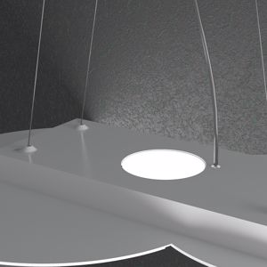 Lampadario bianco per cucina moderna led doppia illuminazione toplight cloud