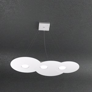 Lampadario cucina bianco 3 luci led intercambiabili toplight cloud