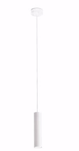 Lampadario pendente selma per bancone led 4w 3000k tubolare in metallo bianco