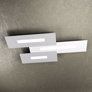 Toplight wally plafoniera led 80cm bianco grigio  