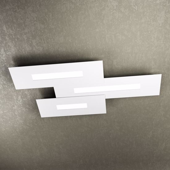 Top light wally plafoniera led 80cm bianco design moderno