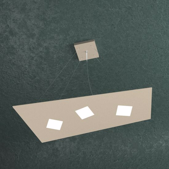 Toplight note lampadario led 3 luci sabbia per cucina moderna