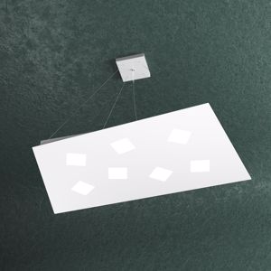 Top light note lampadario 7 luci gx53 bianco per soggiorno moderno