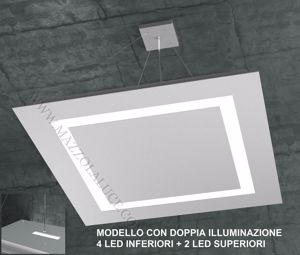 Top light carpet lampadario grigio moderno doppia illuminazione 4+2 luci