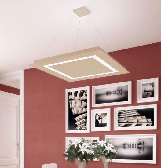 Toplight carpet lampadario led 95.5w bianco doppia illuminazione per salone