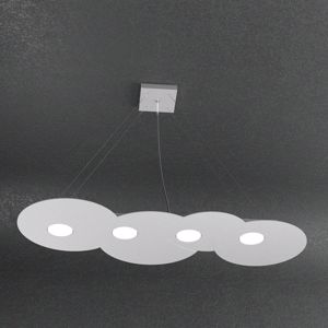 Lampadario ondulato da tavolo luminoso grigio moderno cloud top light